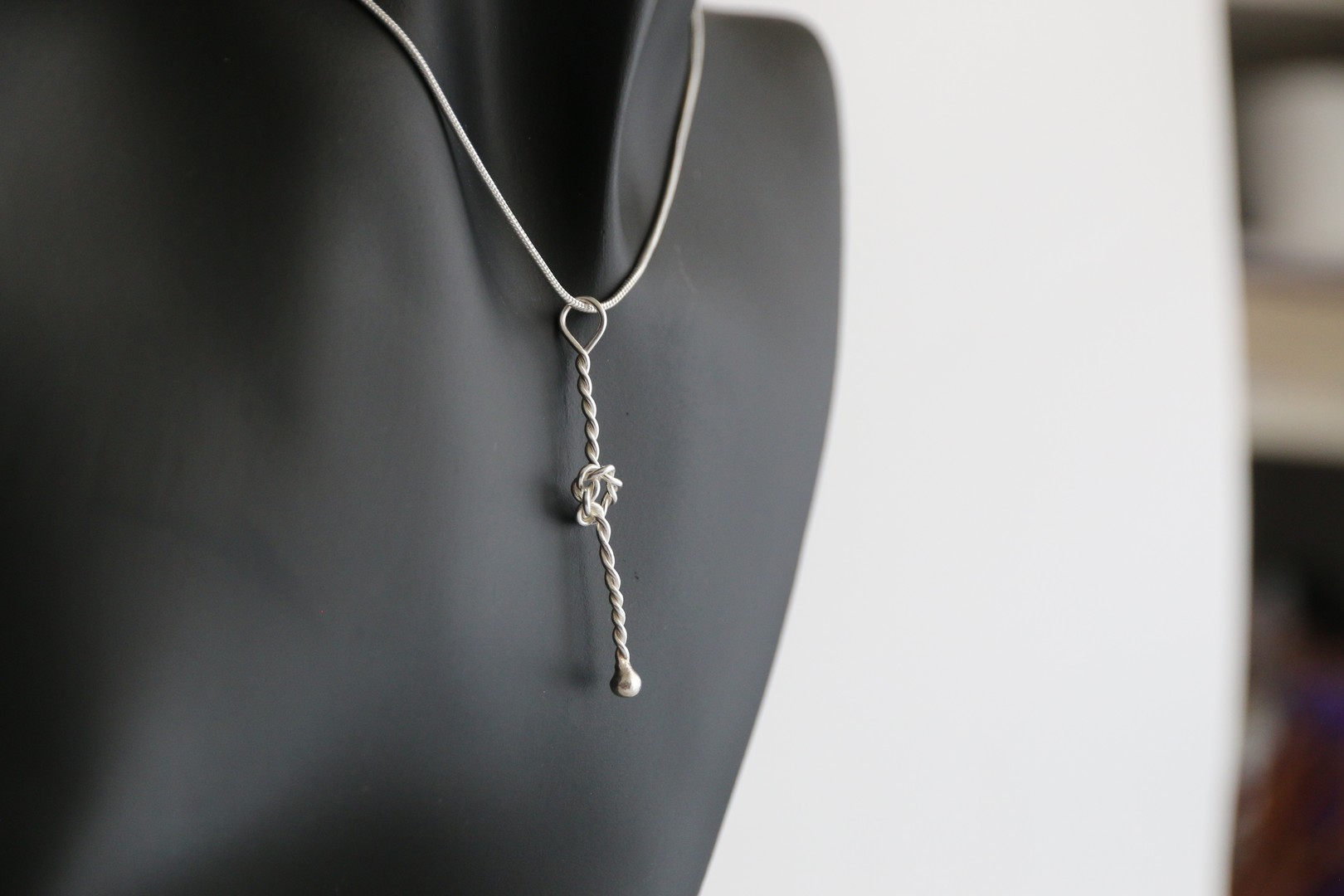 Twist of Silver Pendant